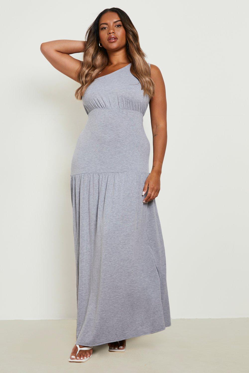 Tiered jersey 2024 maxi dress